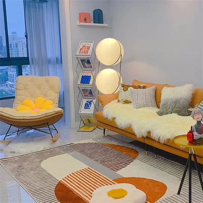 Tall Double Globe Floor Lamp