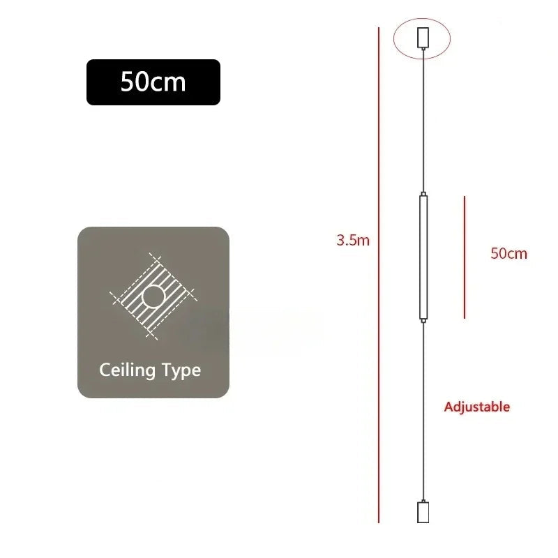Diagram of a ceiling light fixture with specifications on material, wattage, and dimensions.