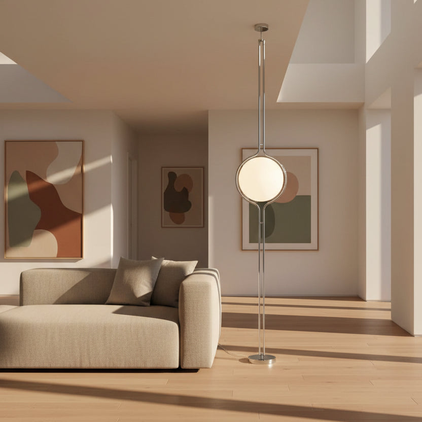 Creative Acrylic LED Floor Lamp with Metal Frame | Modern Ambient Lighting