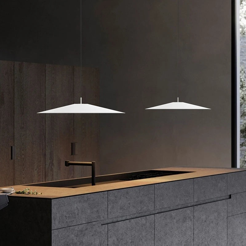 Minimalist Pendant Ceiling Light | Black or White | 45–65cm | Aesthetic Pad