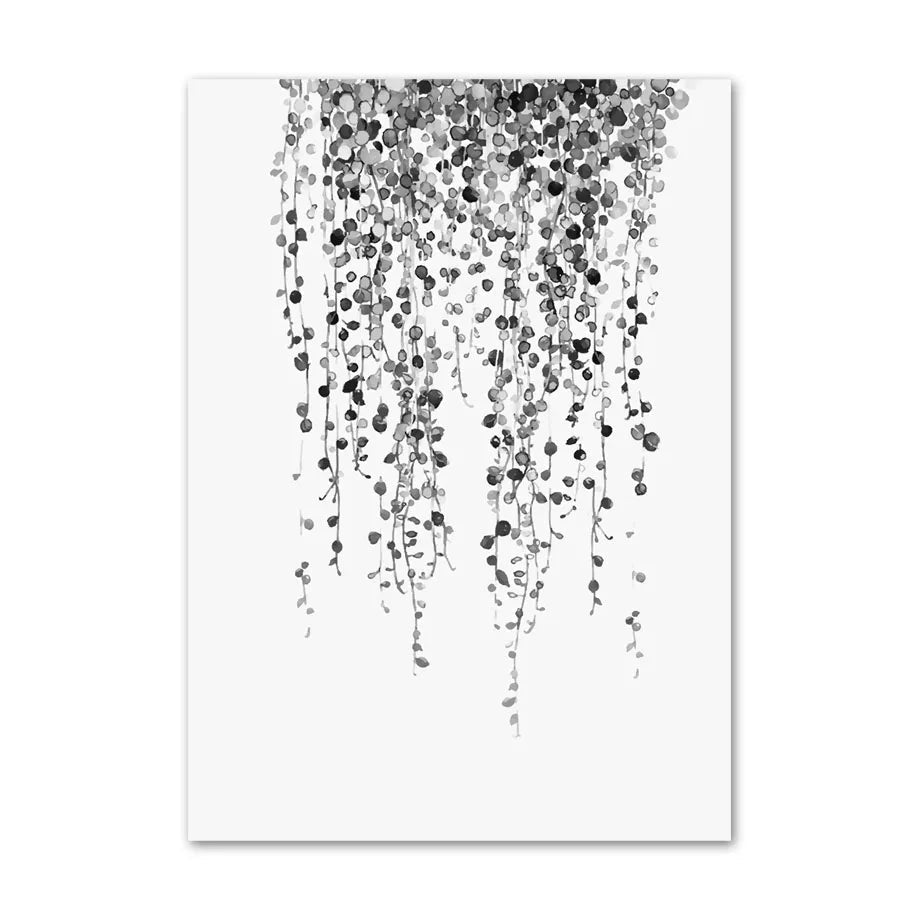 Black and white abstract pattern on a white background