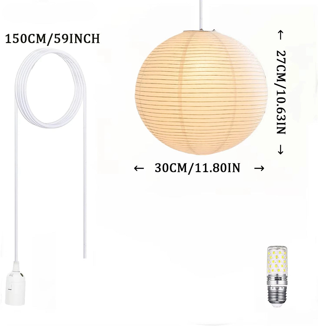 Measurement chart for a Japanese lampshade
