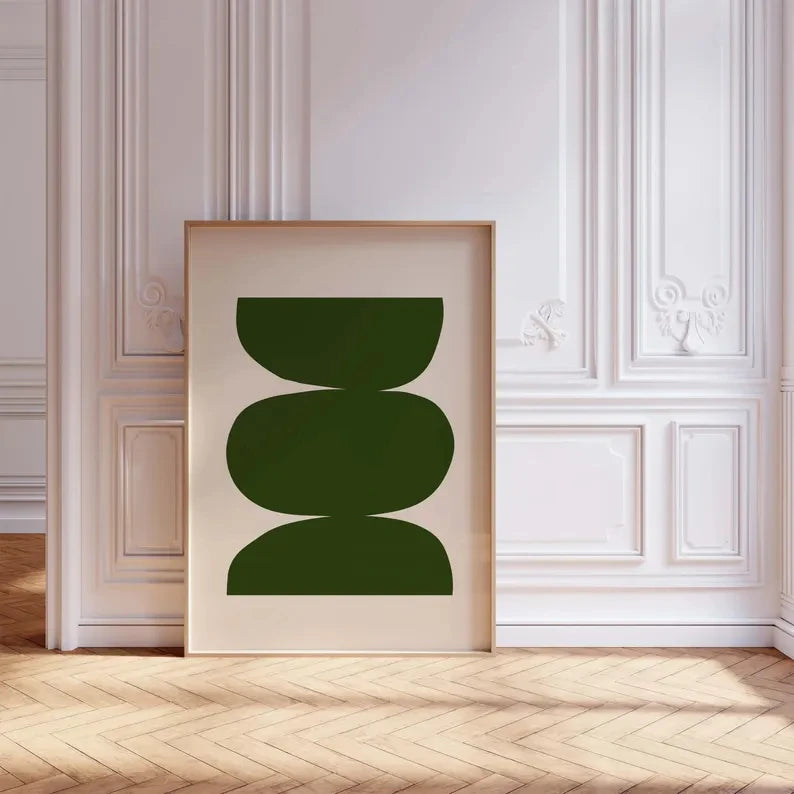 Forest Balance geometric canvas art