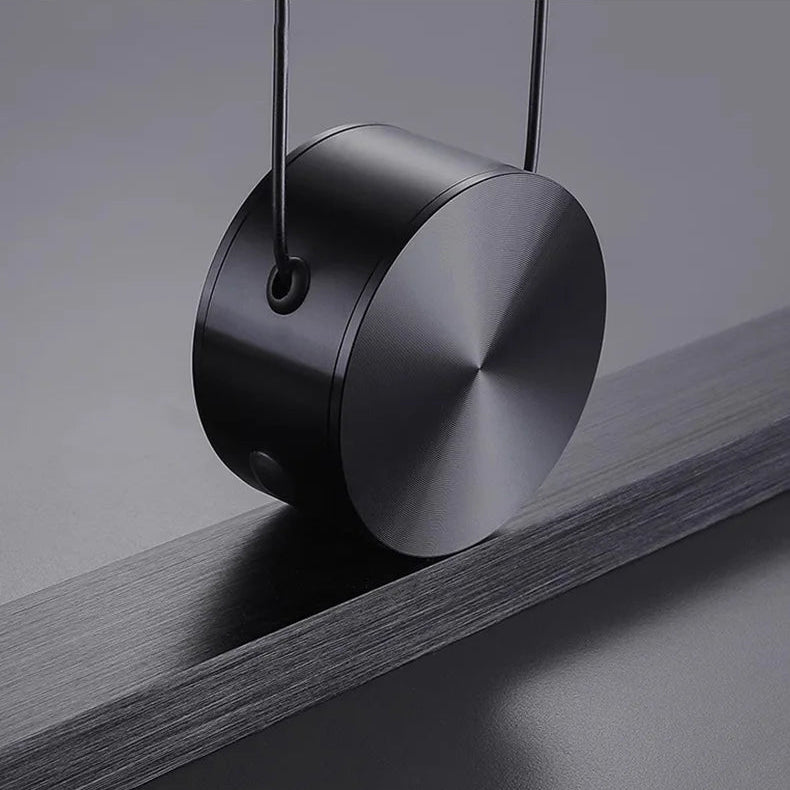 Close-up of pendant light frame mechanism.