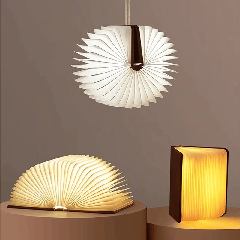 Three unique lamps on a neutral background