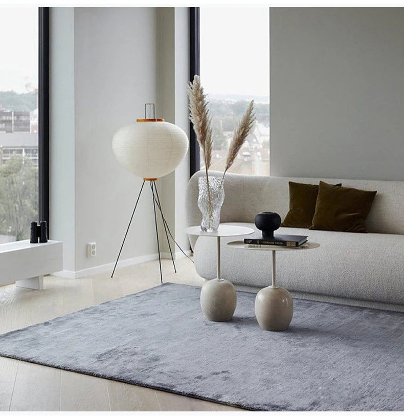 A Japanese floor lamp in decorative room