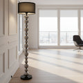 Decorative floor lamp with a unique design in a modern room.