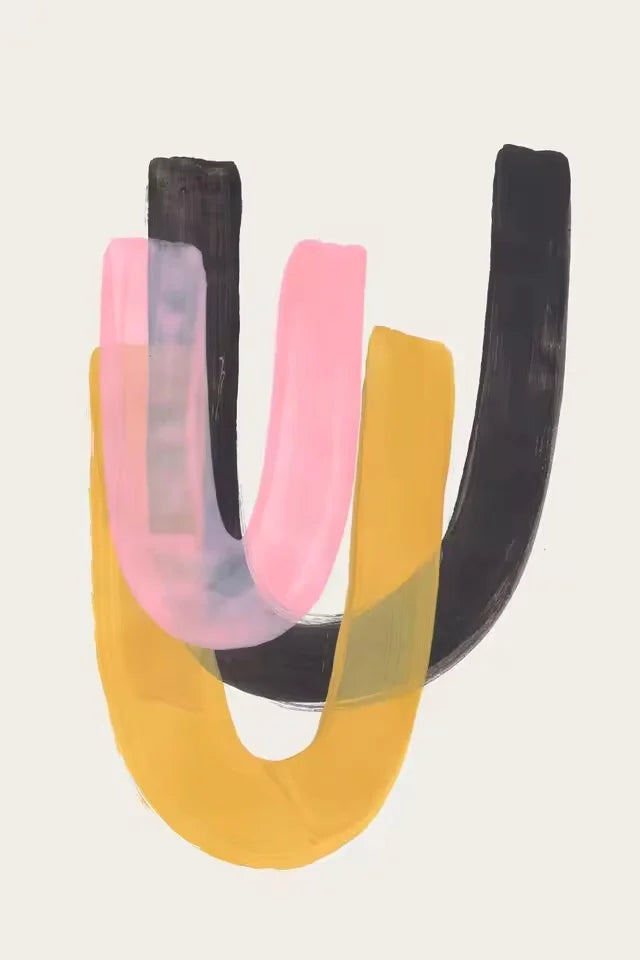 Modern Abstract Cotton Canvas Print – Minimalist Wall Art