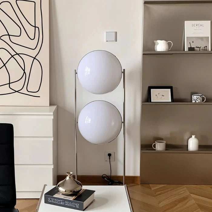 Tall Double Globe Floor Lamp
