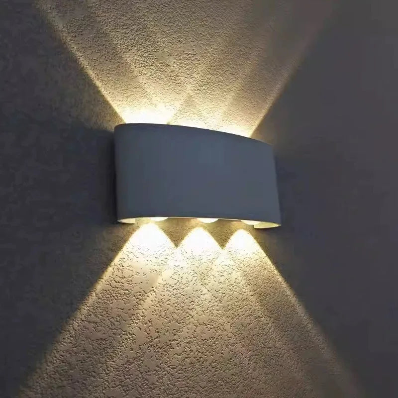 6W white LED wall light with size dimensions 170 x 80 x 40 mm