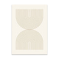 Abstract design with gold lines on a white background