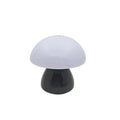 Mushroom-shaped lamp with dimensions labeled on a white background