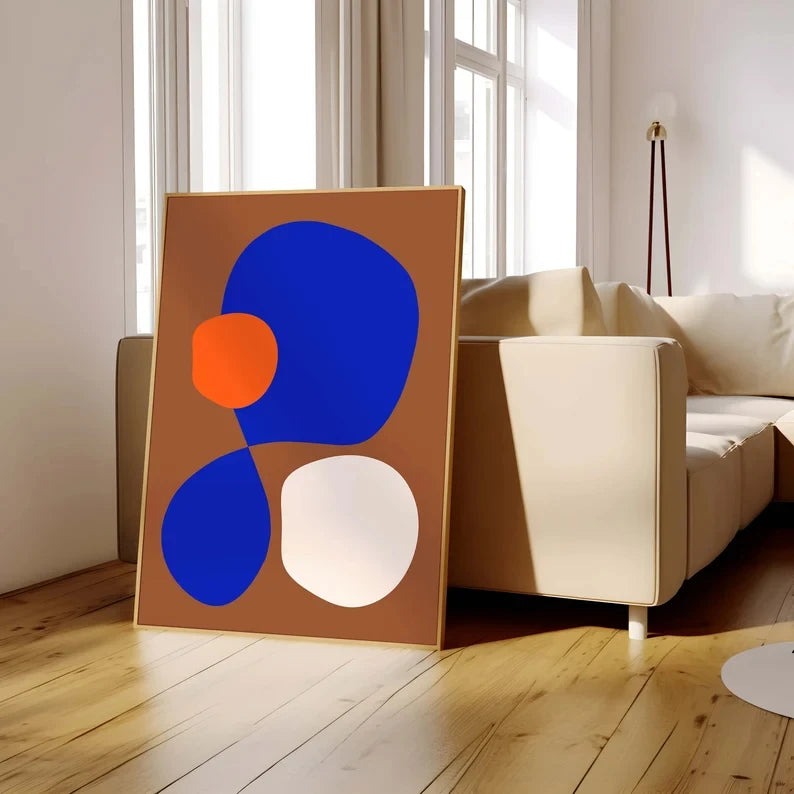 Cobalt Contrast a canvas print