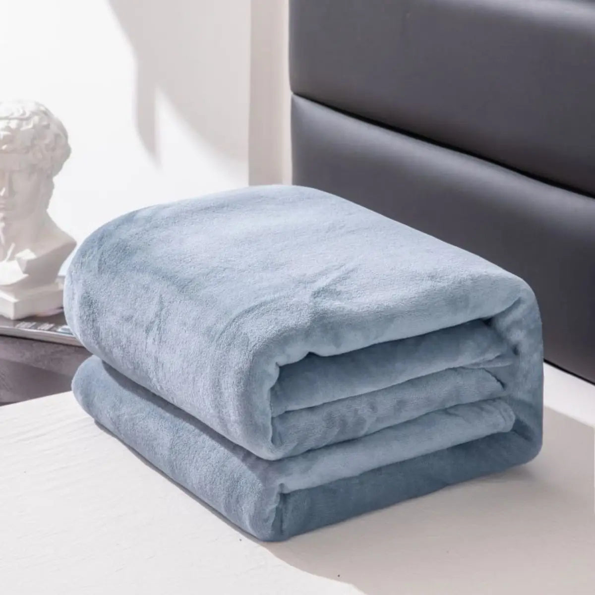 Solid Colour Thick Fleece Blanket | Aesthetic Pad