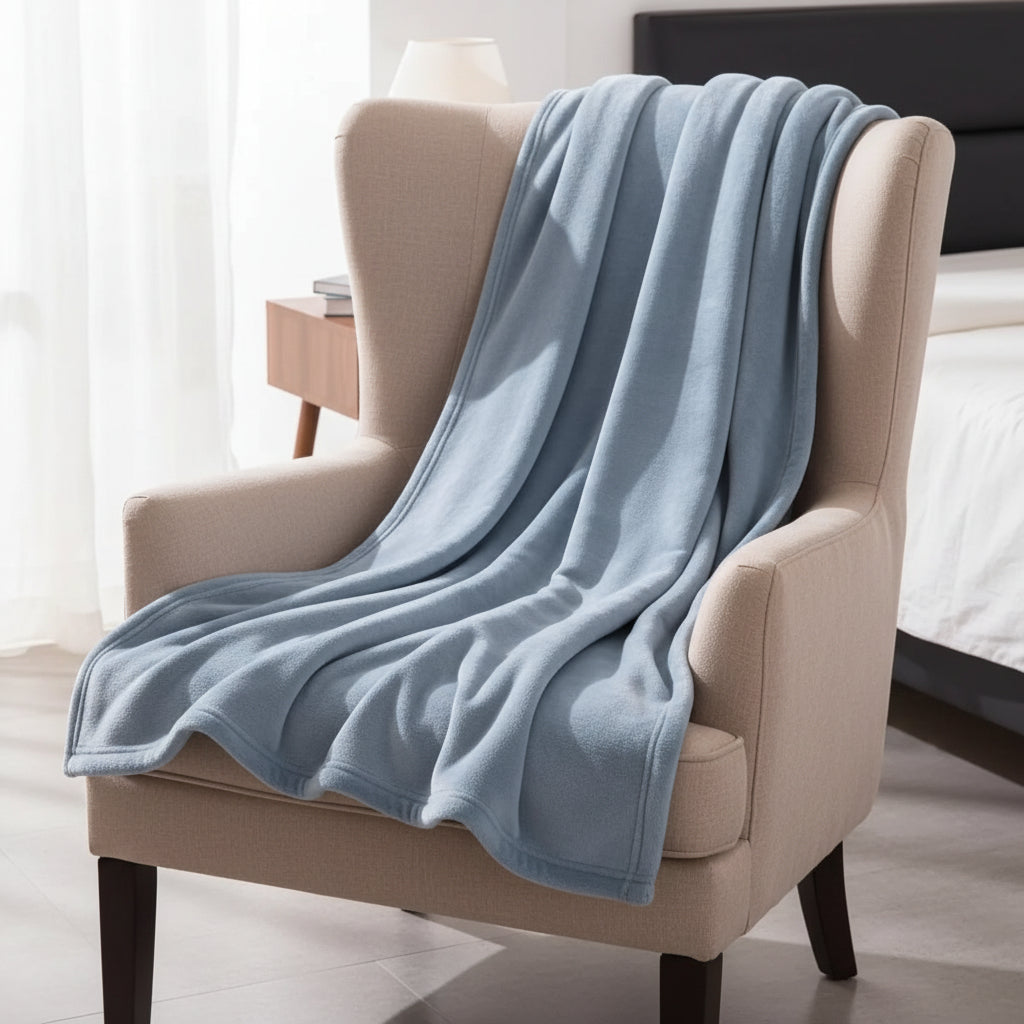 Solid Colour Thick Fleece Blanket | Aesthetic Pad
