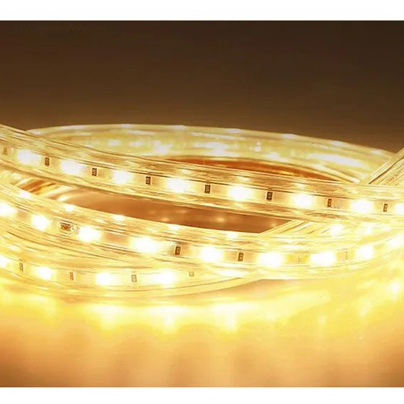 Warm LED light strip used inside the decorative wall light