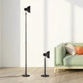 Floor lamp displayed in a living room setting.