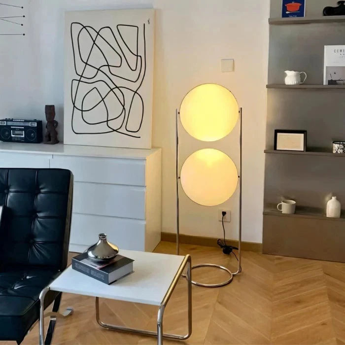 Tall Double Globe Floor Lamp