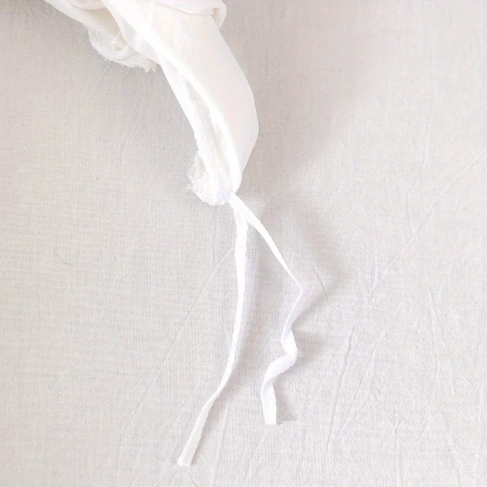 Detail view of soft Polyester fabric with raised stitching