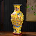 Chinese Ceramic Dragon Vases | Hand-glazed Decorative Vase
