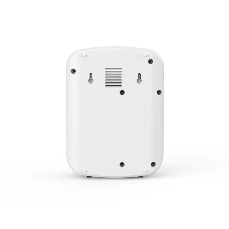 Back view of a white electronic aromatherapy device on a white background