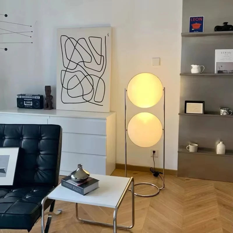 Tall Double Globe Floor Lamp