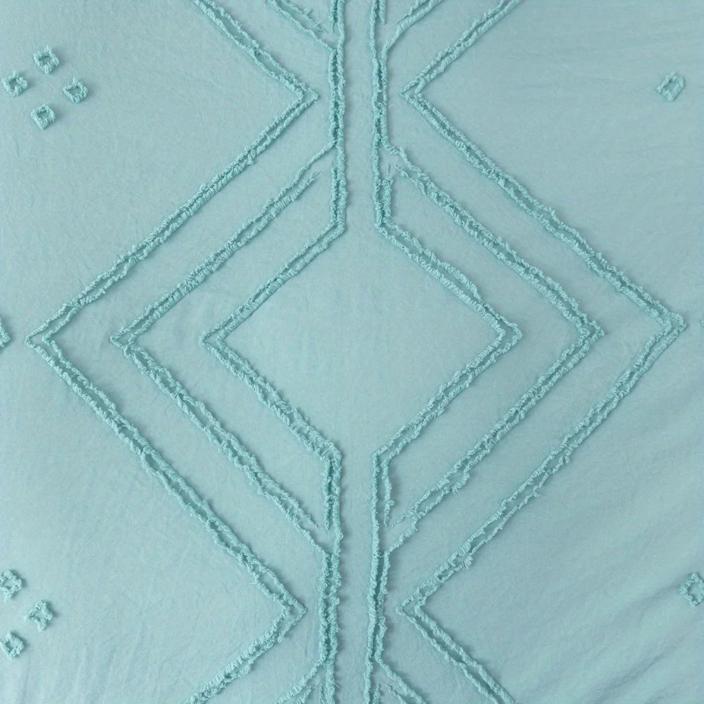 Detail view of soft Polyester fabric with raised stitching