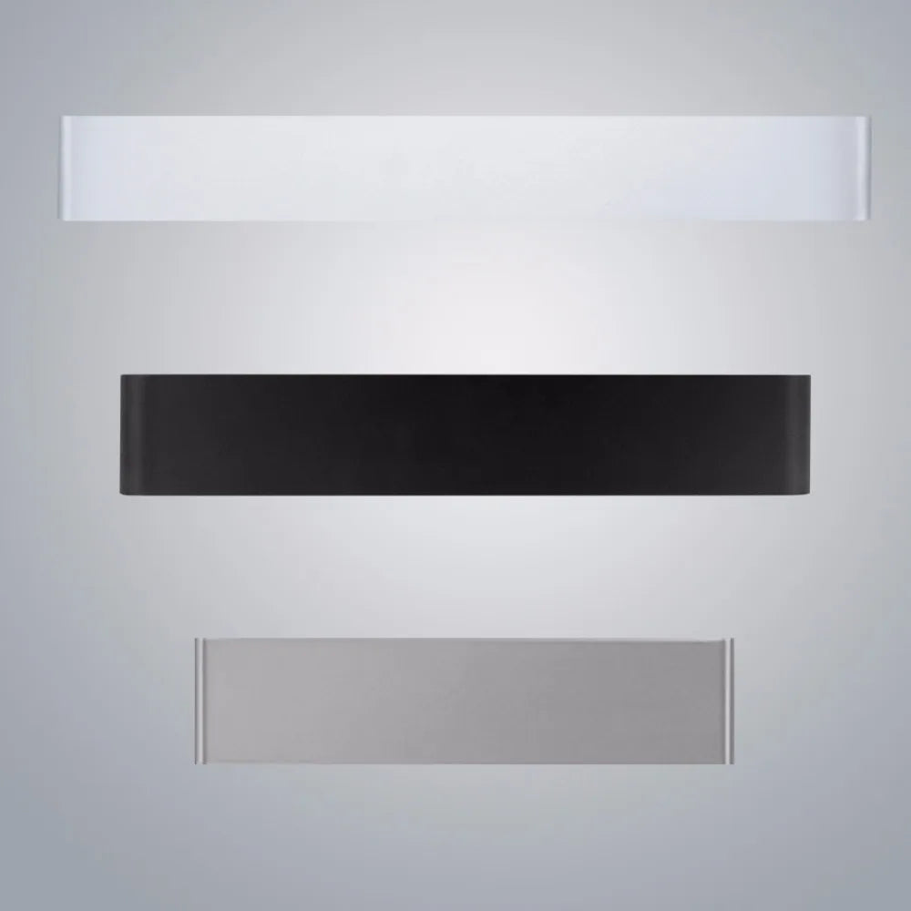 Rectangular light fixtures on a grey background