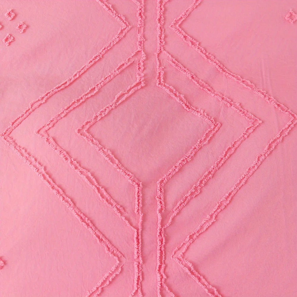 Detail view of soft Polyester fabric with raised stitching