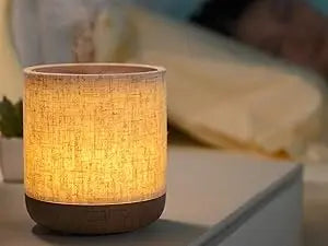 Wood Grain Aroma Diffuser Lamp | Ultrasonic Essential Oil Diffuser with LED Light