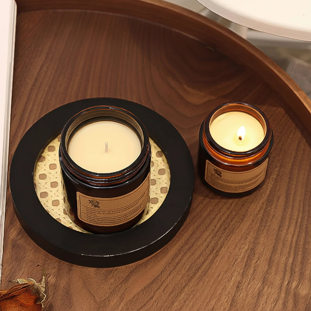 Aromatherapy scented glass jars 