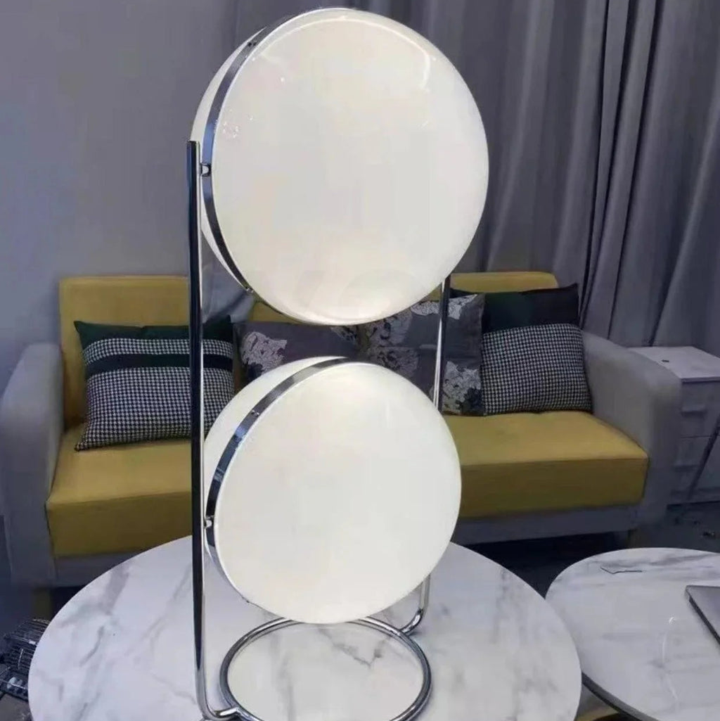 Short Double Globe Floor Lamp