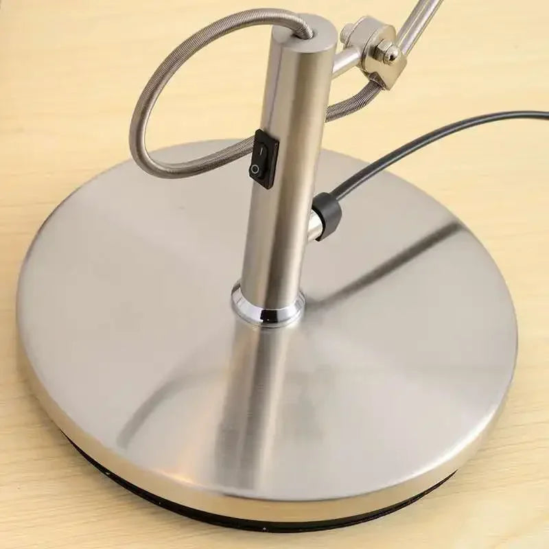 Adjustable aluminium desk lamp base.
