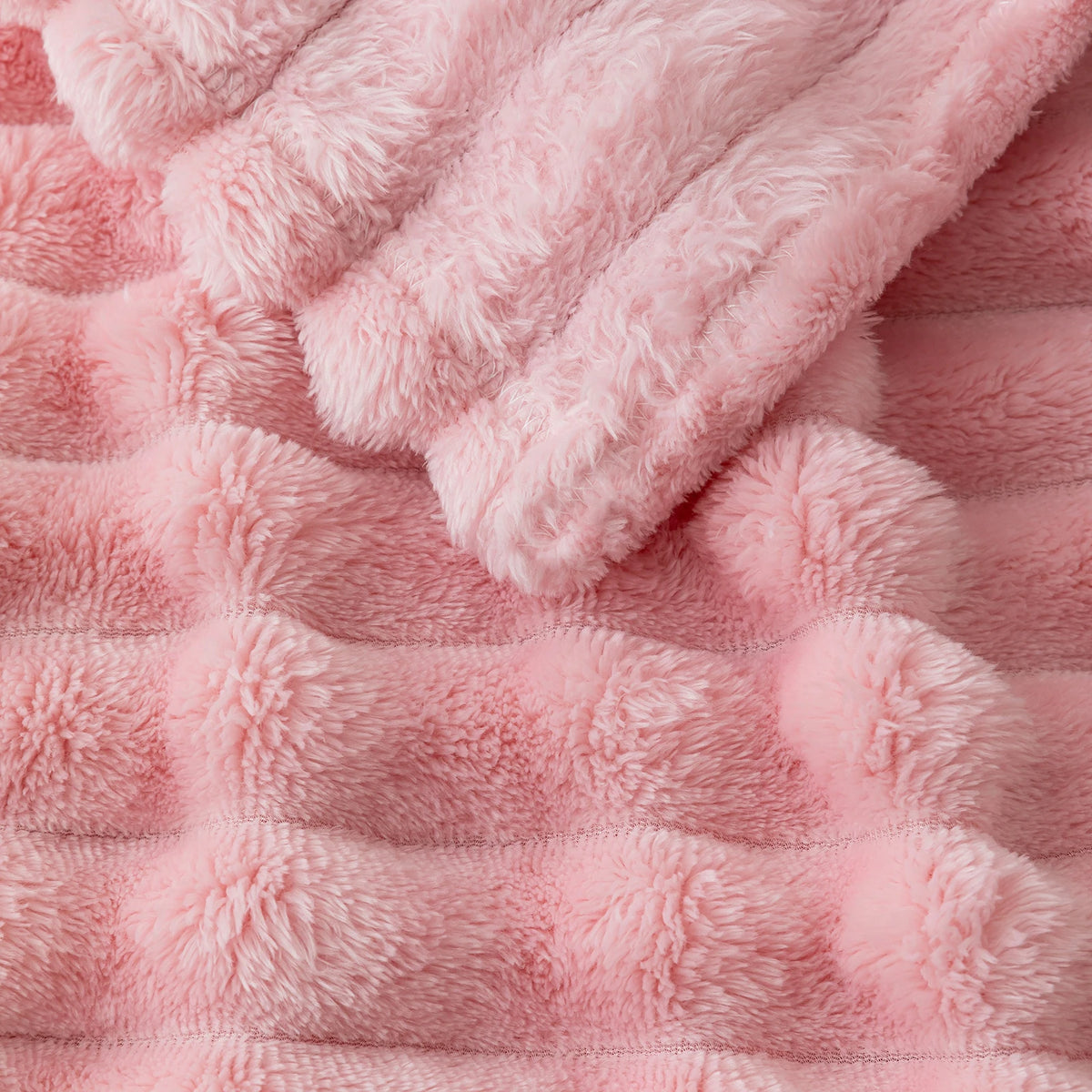 Close-up of a pink textured fabric