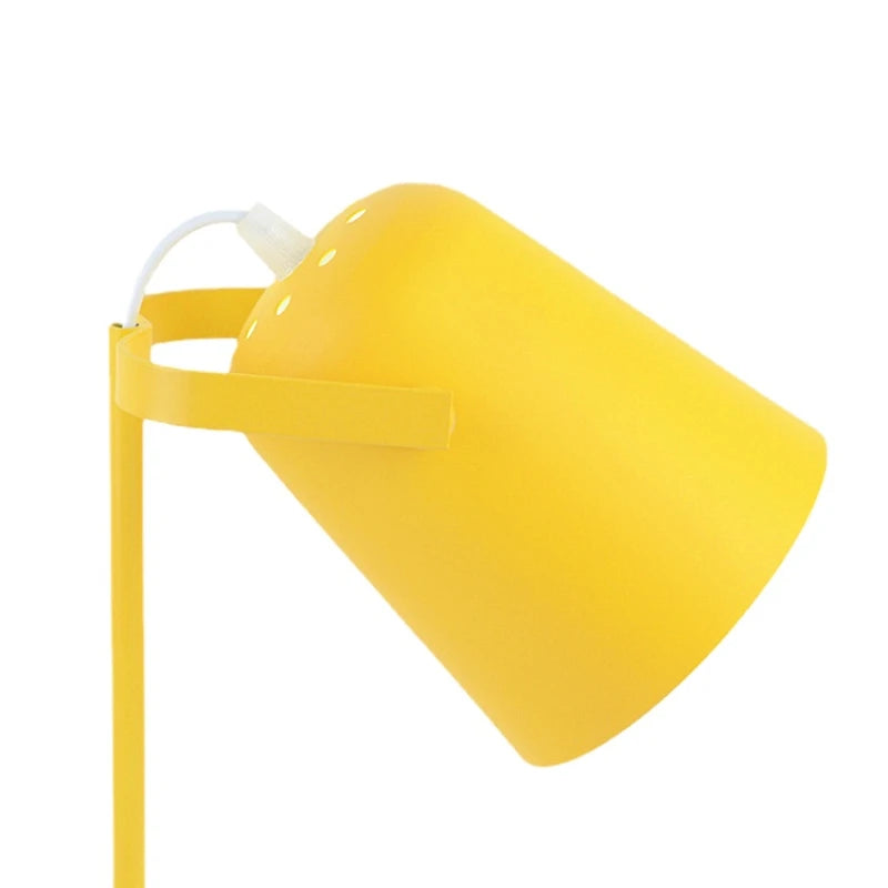 Yellow lamp on a white background